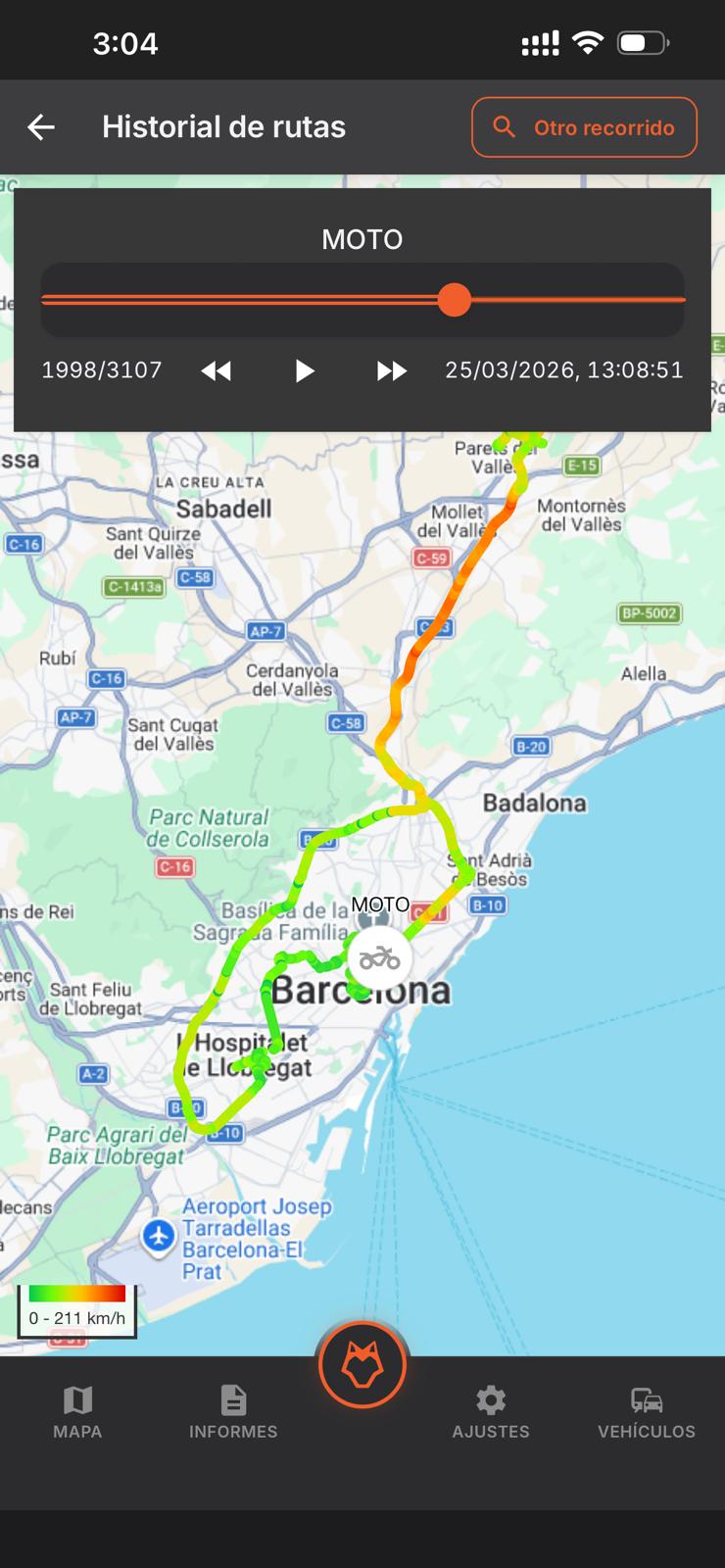 Historia de rutas